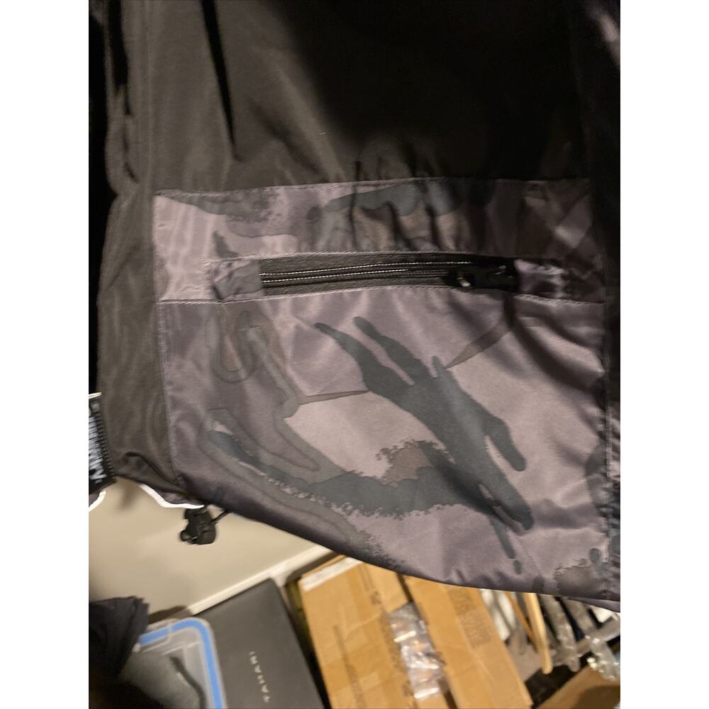 Super Dry Mens Quilted Everest Black Gray Camo Winter Jacket Outerwear Sz XL - Picture 8 of 10
